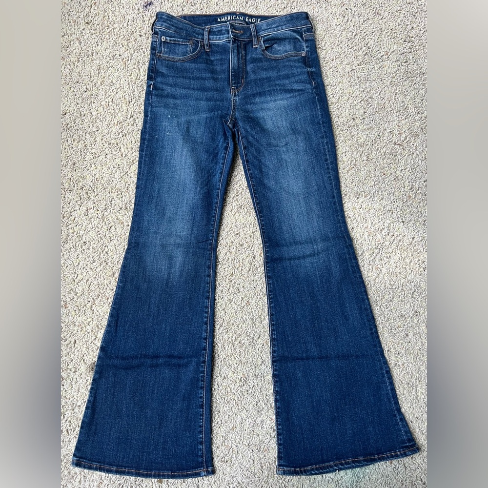 American eagle low rise flair jeans
